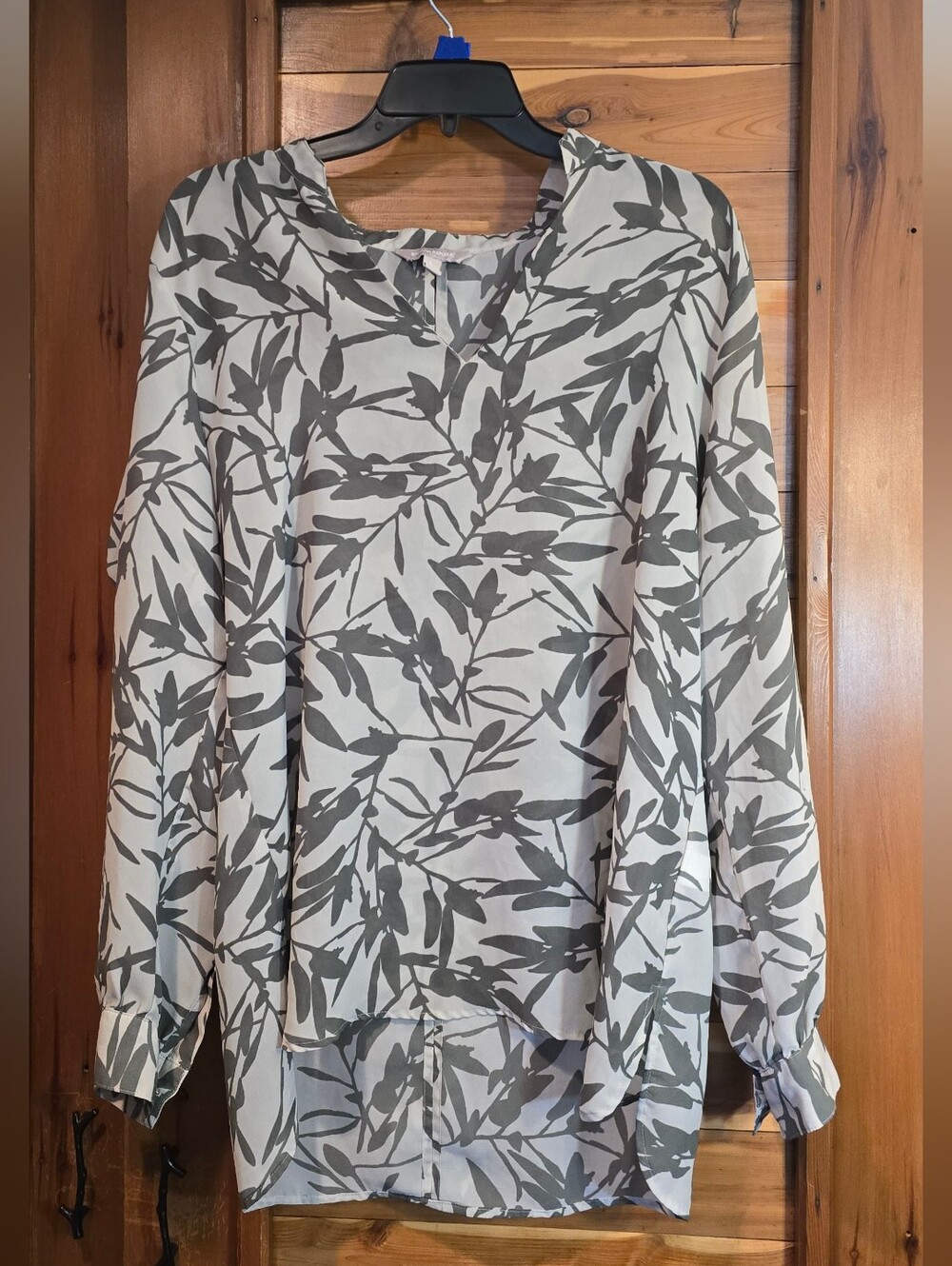 Banana Republic Leaf Print Blouse